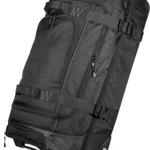 Amazon Basics 30-Inch Large Rolling Duffle Bag with...