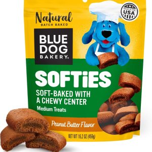 Blue Dog Bakery Natural Dog Treats, Softies, Peanut...