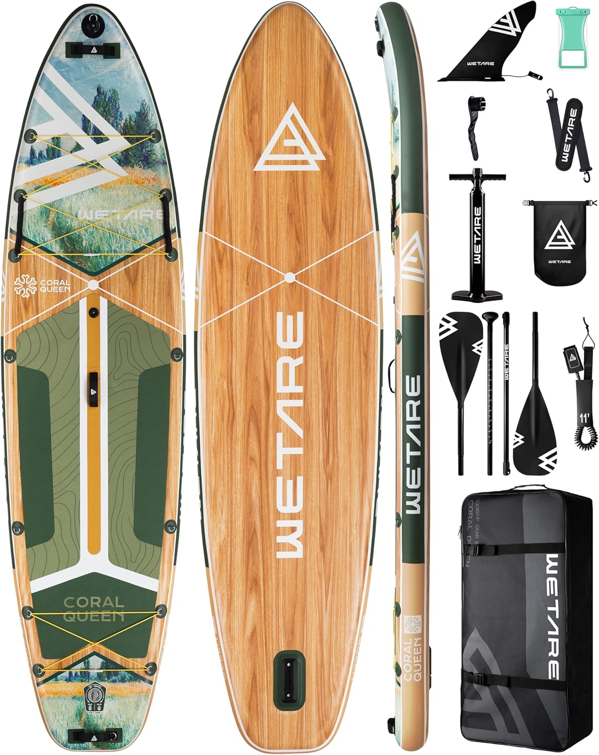 11’6″x35″ Inflatable Paddle Board, 450lbs Extra Wide Stand Up Sup Board for Adults, Blow Up Paddleboard Kayak Non-Slip Stable Deck Boat for Yoga Fishing Surf 11’6″x35″ Inflatable Paddle Board, 450lbs Extra Wide Stand Up Sup Board for Adults, Blow Up Paddleboard Kayak Non-Slip Stable Deck Boat for Yoga Fishing Surf