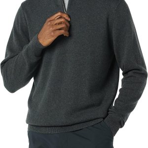 Amazon Essentials Men’s 100% Cotton Quarter-Zip...