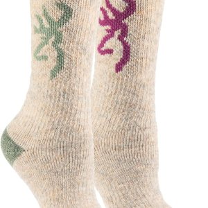 Browning Women’s Wool Buckmark Socks, 2 Pairs...