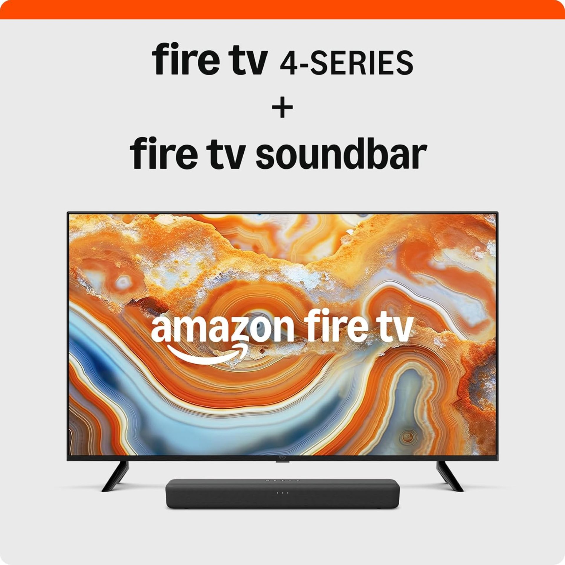 Amazon Fire TV 50″ 4-Series, 2024 release, with Fire TV Soundbar Amazon Fire TV 50″ 4-Series, 2024 release, with Fire TV Soundbar