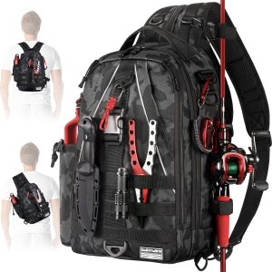 Ghosthorn Fishing Backpack with Rod Holder –...