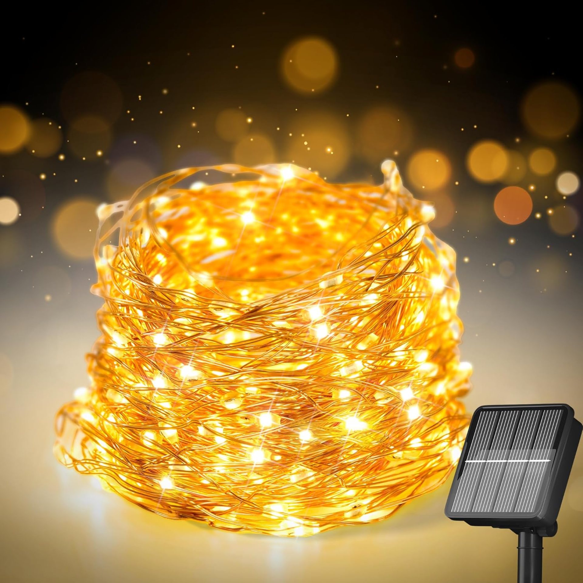 200 LED 72Ft Solar String Lights for Outside, Solar Fairy Lights for Outside Waterproof with 8 Modes, Twinkle Light for Patio Tree Christmas Party Wedding Decor(Warm White) 200 LED 72Ft Solar String Lights for Outside, Solar Fairy Lights for Outside Waterproof with 8 Modes, Twinkle Light for Patio Tree Christmas Party Wedding Decor(Warm White)