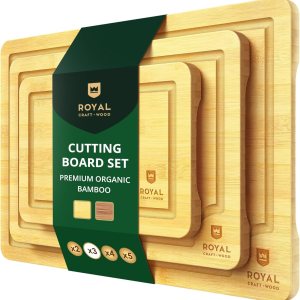 Wooden Cutting Boards for Kitchen Meal Prep &...