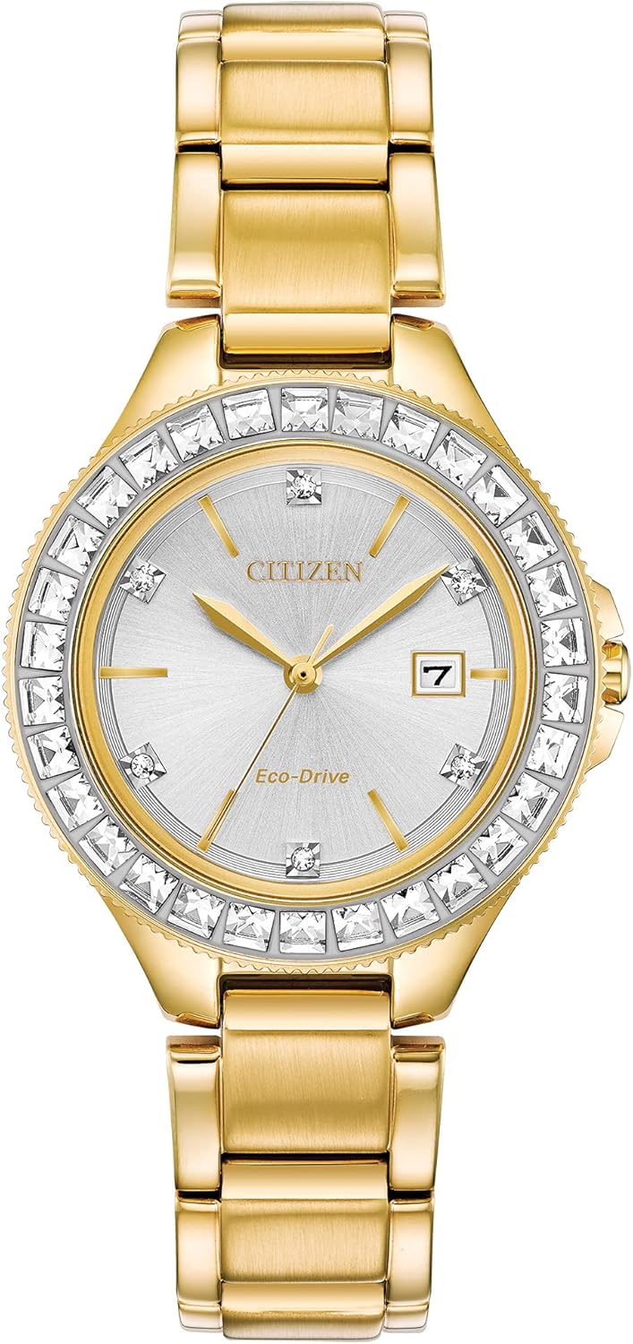 Citizen Ladies’ Silhouette Crystal Eco-Drive Watch, 3-Hand Date, Stainless Steel Citizen Ladies’ Silhouette Crystal Eco-Drive Watch, 3-Hand Date, Stainless Steel