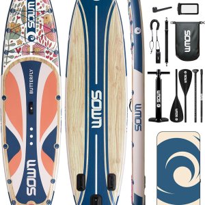 Inflatable Paddle Boards 11’x33”, Stand...