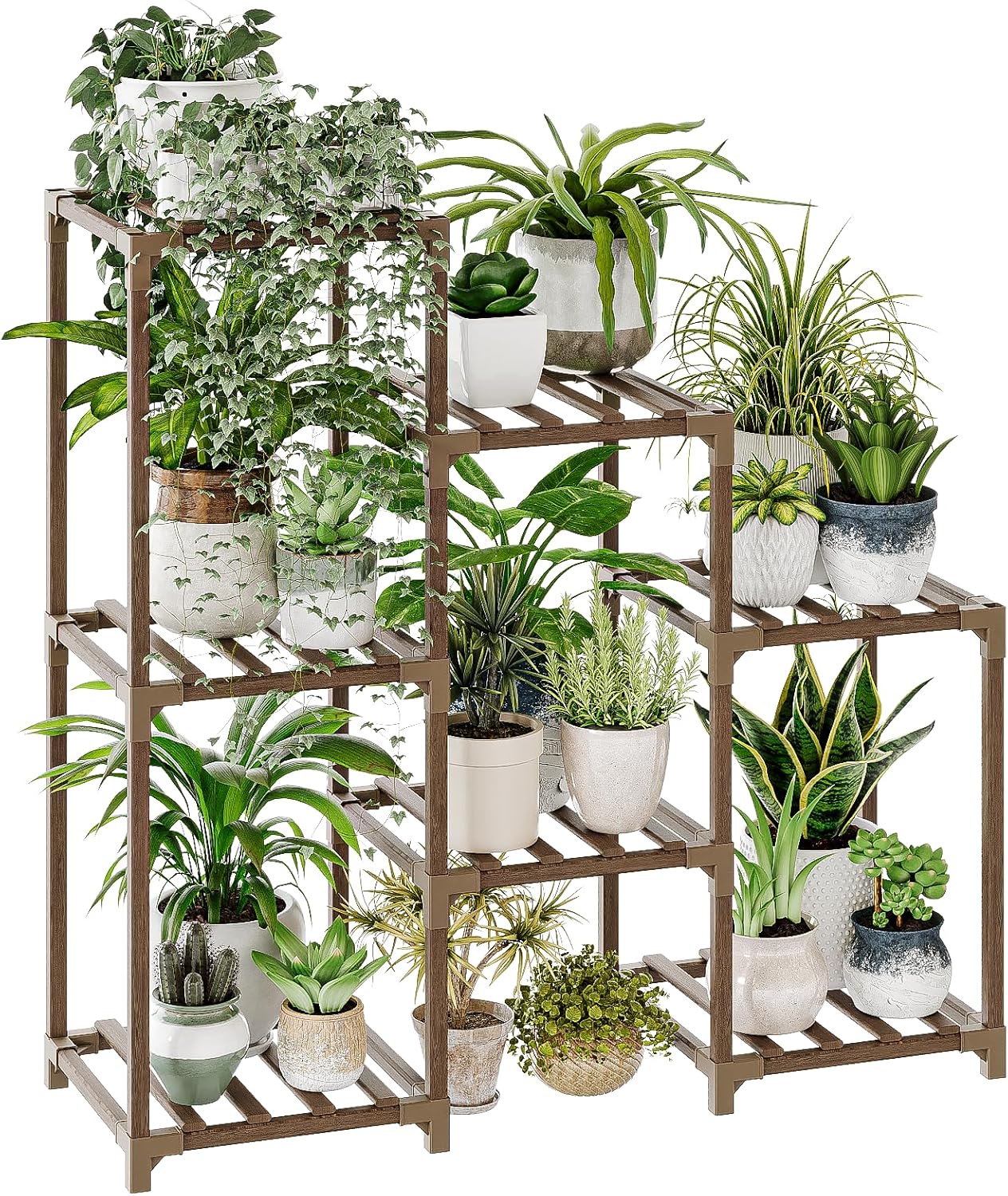 Bamworld Plant Stand Indoor Plant Shelf Outdoor Wood Plant Rack for Multiple Plants 3 Tiers Ladder Plant Pot Holder for Living Room Patio Boho Home Decor for Gardening Bamworld Plant Stand Indoor Plant Shelf Outdoor Wood Plant Rack for Multiple Plants 3 Tiers Ladder Plant Pot Holder for Living Room Patio Boho Home Decor for Gardening