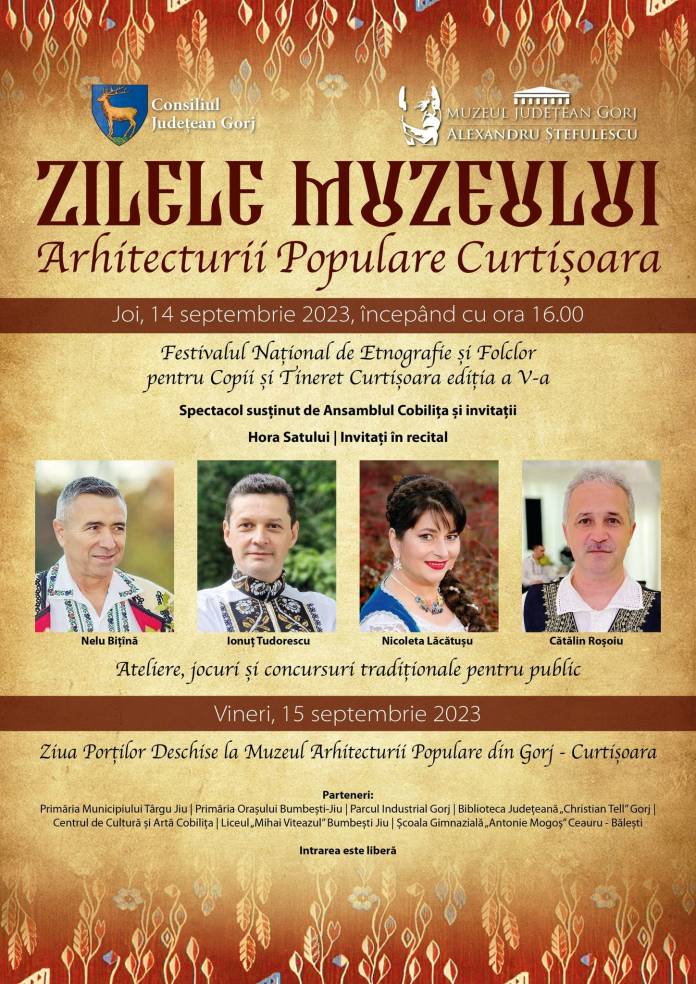 Ateliere, jocuri și concursuri, spectacol și hora satului, la Muzeul Curtișoara Ateliere, jocuri și concursuri, spectacol și hora satului, la Muzeul Curtișoara