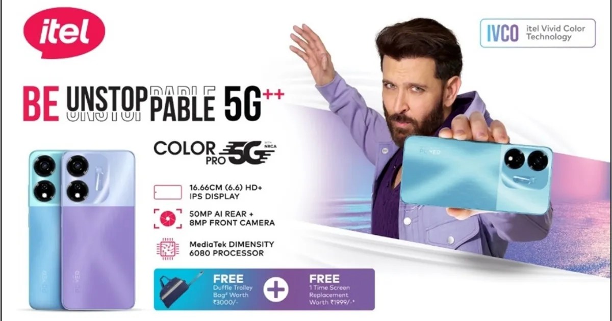 itel Colour Pro 5G Diluncurkan di India: Harga, Spesifikasi itel Colour Pro 5G Diluncurkan di India: Harga, Spesifikasi