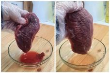 Bilas dengan air saja sepertinya tidak cukup, berikut cara menghilangkan darah juga bau amis daging sapi memakai 2 bahan dapur Bilas dengan air saja sepertinya tidak cukup, berikut cara menghilangkan darah juga bau amis daging sapi memakai 2 bahan dapur