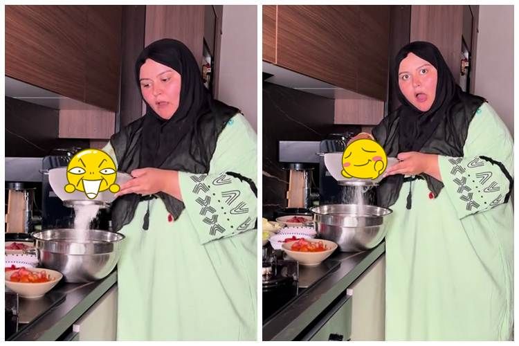 Trik ibu-ibu mengayak tepung dalam ayakan ini anti mainstream, ampuh biar nggak berantakan Trik ibu-ibu mengayak tepung dalam ayakan ini anti mainstream, ampuh biar nggak berantakan