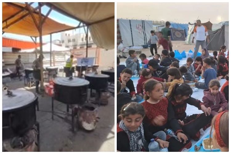 7 Penampakan Dapur Umum di Rafah Gaza dari Indonesia, Puluhan Pot Makanan Rebutan 7 Penampakan Dapur Umum di Rafah Gaza dari Indonesia, Puluhan Pot Makanan Rebutan
