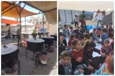 7 Penampakan Dapur Umum di Rafah Gaza dari Indonesia, Puluhan Pot Makanan Rebutan 7 Penampakan Dapur Umum di Rafah Gaza dari Indonesia, Puluhan Pot Makanan Rebutan