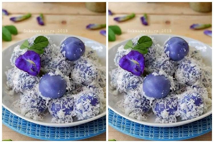 Cara Membuat Klepon Bunga Telang, Cantik dan Menggugah Selera Cara Membuat Klepon Bunga Telang, Cantik dan Menggugah Selera