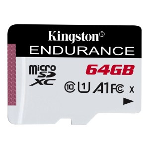 Tarjeta de Memoria KINGSTON High Endurance MicroSDXC 64GB UHS-I U1 V10 A1 95MB/s Tarjeta de Memoria KINGSTON High Endurance MicroSDXC 64GB UHS-I U1 V10 A1 95MB/s