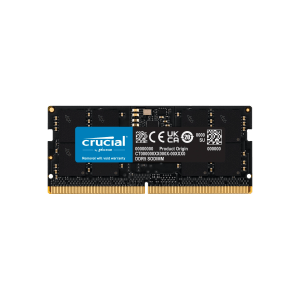 Memoria Ram SODIMM CRUCIAL CT 16GB DDR5 4800MHz CL40 1.10V Single Negro Memoria Ram SODIMM CRUCIAL CT 16GB DDR5 4800MHz CL40 1.10V Single Negro