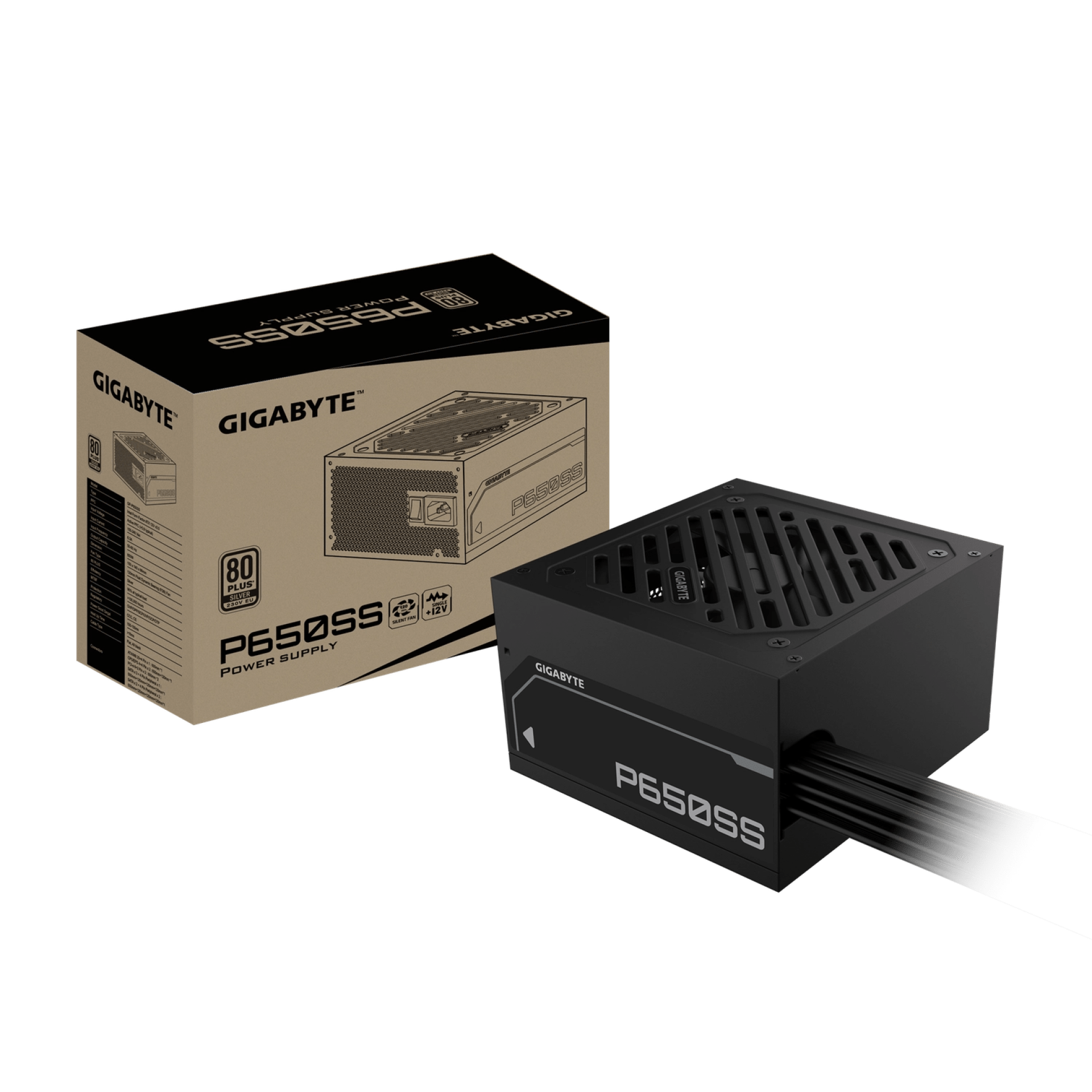 Fuente Gigabyte P650S 650W 80 PLUS Silver Fuente Gigabyte P650S 650W 80 PLUS Silver
