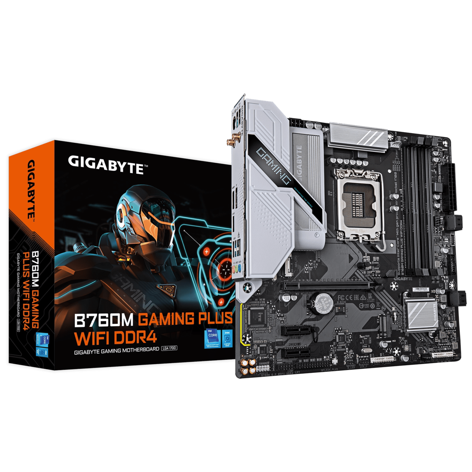 Motherboard (1700) GIGABYTE B760M GAMING PLUS WIFI DDR4 Motherboard (1700) GIGABYTE B760M GAMING PLUS WIFI DDR4
