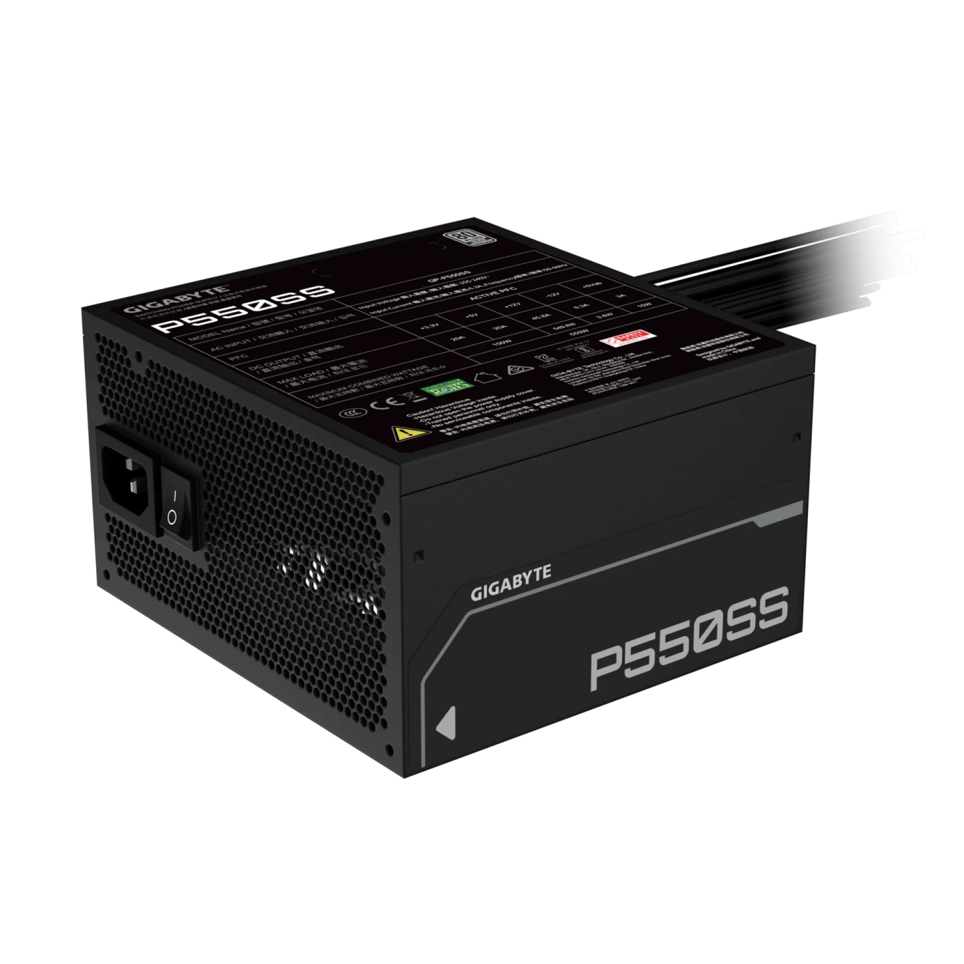 Fuente Gigabyte P550S 550W 80 PLUS Silver Fuente Gigabyte P550S 550W 80 PLUS Silver