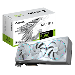 Placa de Video AORUS GeForce RTX 5080 MASTER ICE 16G Placa de Video AORUS GeForce RTX 5080 MASTER ICE 16G