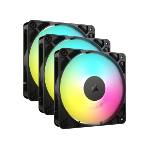 Kit de ventiladores CORSAIR PWM de 120 mm RS120 ARGB x3 negro Kit de ventiladores CORSAIR PWM de 120 mm RS120 ARGB x3 negro