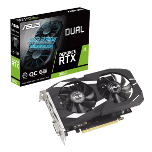Placa de Video ASUS NVIDIA GeForce DUAL RTX 3050 O6G Placa de Video ASUS NVIDIA GeForce DUAL RTX 3050 O6G