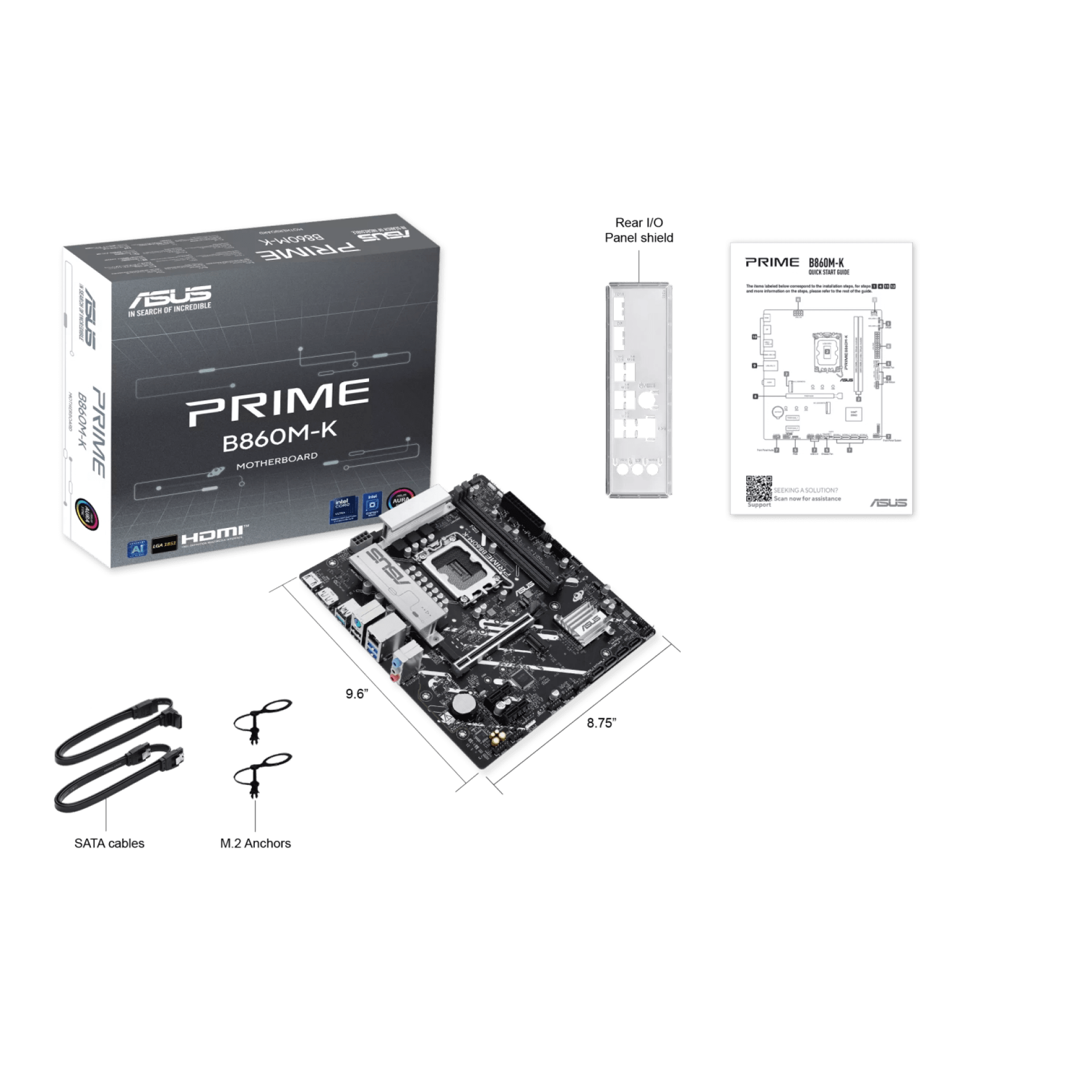 Motherboard ASUS PRIME B860M-K LGA1851 DDR5 Motherboard ASUS PRIME B860M-K LGA1851 DDR5