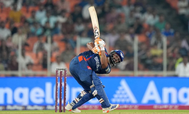 Rishabh Pant saw some six for LSG vs. GT. The shot goes viral. Watch Rishabh Pant saw some six for LSG vs. GT. The shot goes viral. Watch