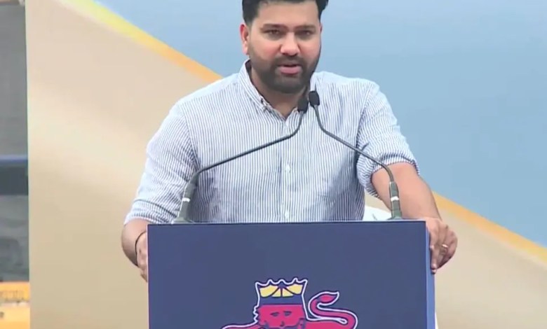 “Still playing …”: Rohit Sharma’s message was unveiled in his name as Wankhedi Stadium Stand “Still playing …”: Rohit Sharma’s message was unveiled in his name as Wankhedi Stadium Stand