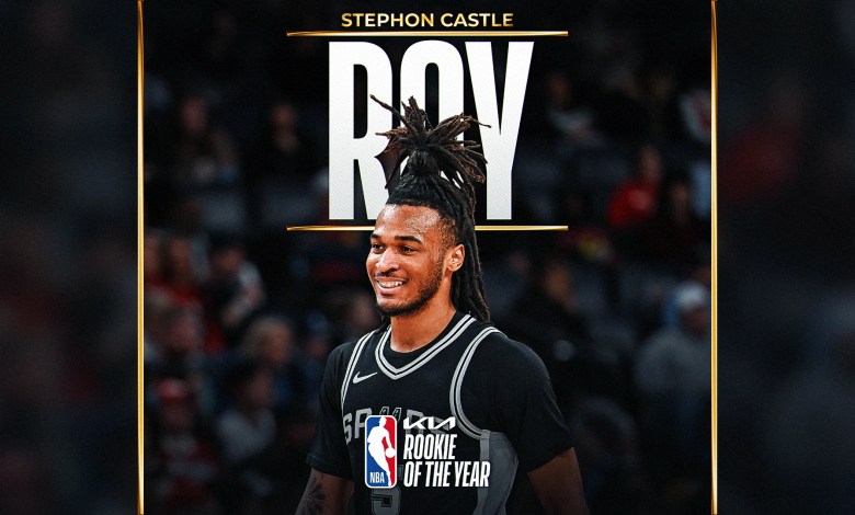 Spurs’ Stephon Castle named 2024-25 Kia NBA Rookie of the Year Award winner Spurs’ Stephon Castle named 2024-25 Kia NBA Rookie of the Year Award winner