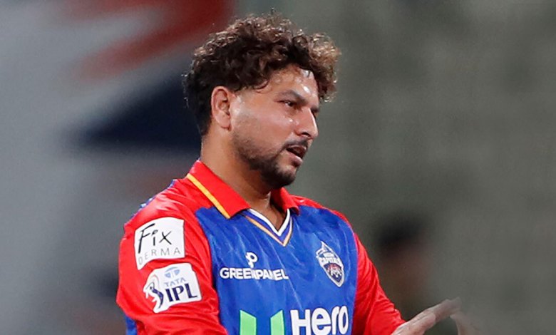Kuldeep Yadav finishes lean patch to reach 100 IPL wicket Kuldeep Yadav finishes lean patch to reach 100 IPL wicket