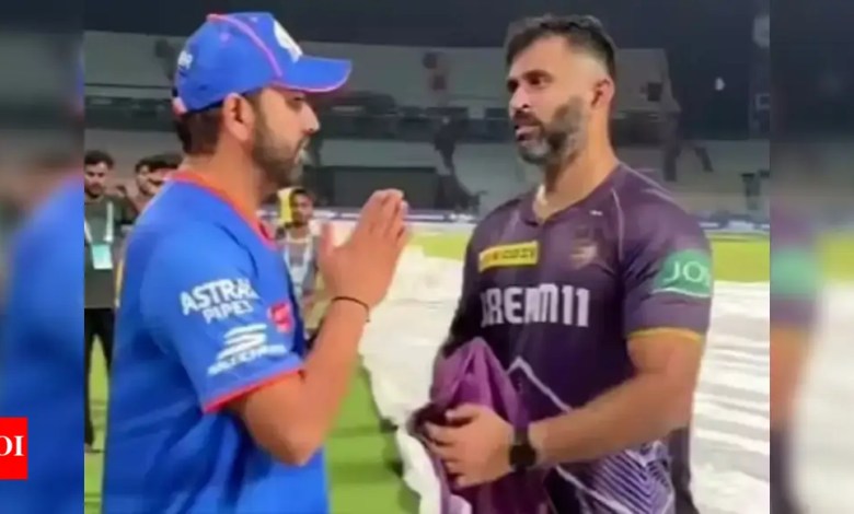 Rohit Sharma thanked Abhishek Nair after the knock winning the match for MI against CSK Rohit Sharma thanked Abhishek Nair after the knock winning the match for MI against CSK