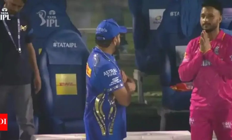 Watch: Akash Madwal changed his hands after seeing Rohit Sharma; Former MI skipper points in wife Ritika | Cricket news Watch: Akash Madwal changed his hands after seeing Rohit Sharma; Former MI skipper points in wife Ritika | Cricket news