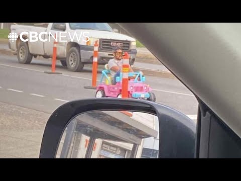Canadian Man Drives Barbie Jeep in Traffic, Gets DUI Canadian Man Drives Barbie Jeep in Traffic, Gets DUI