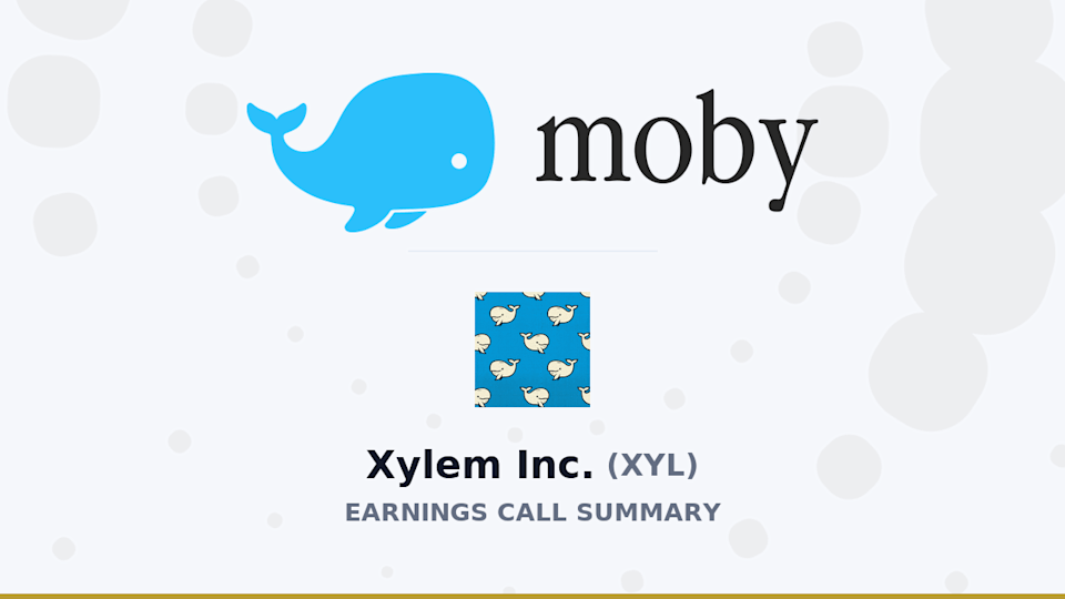 Xylem Inc. Q1 2026 Earnings Call Summary Xylem Inc. Q1 2026 Earnings Call Summary