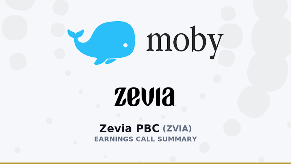 Zevia PBC Q1 2026 Earnings Call Summary Zevia PBC Q1 2026 Earnings Call Summary