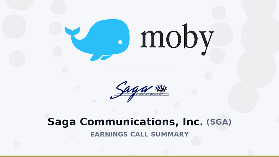Saga Communications, Inc. Q1 2026 Earnings Call Summary Saga Communications, Inc. Q1 2026 Earnings Call Summary