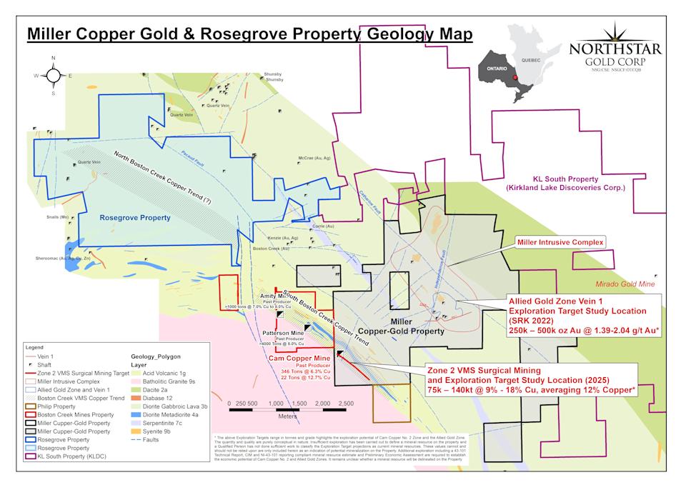 Northstar Gold targets Allied Gold Zone expansion at Miller property Northstar Gold targets Allied Gold Zone expansion at Miller property