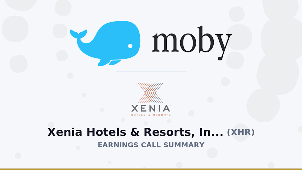 Xenia Hotels & Resorts, Inc. Q4 2025 Earnings Call Summary Xenia Hotels & Resorts, Inc. Q4 2025 Earnings Call Summary