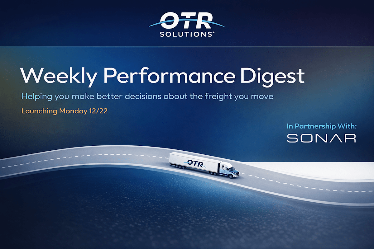 OTR Solutions partners with SONAR to bring data-driven rate intelligence directly to carriers OTR Solutions partners with SONAR to bring data-driven rate intelligence directly to carriers