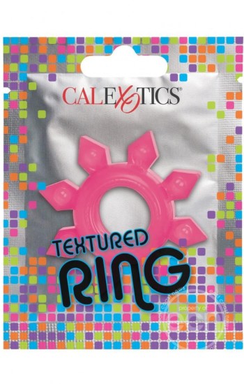 Foil Pack Textured Cock Ring Pink Foil Pack Textured Cock Ring Pink