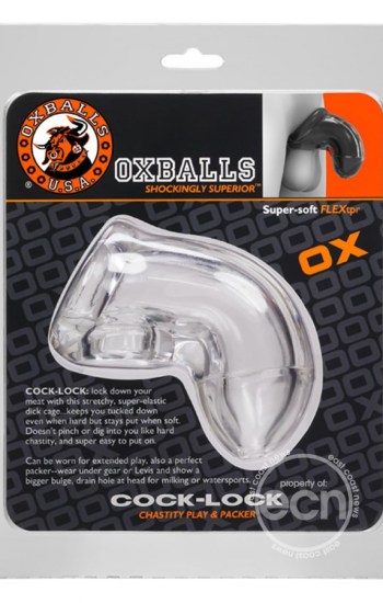 Oxballs Atomic Jock Cock-Lock Chastity Cage Clear Oxballs Atomic Jock Cock-Lock Chastity Cage Clear