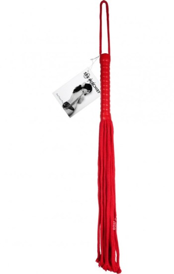 Sex & Mischief Red Rope Flogger Red Sex & Mischief Red Rope Flogger Red