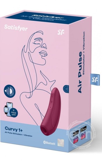 Satisfyer Curvy 1+ Rechargeable Silicone Clitoral Stimulator Red Satisfyer Curvy 1+ Rechargeable Silicone Clitoral Stimulator Red