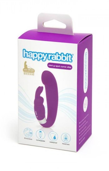 Happy Rabbit G-Spot Clitoral Curve Vibrator Happy Rabbit G-Spot Clitoral Curve Vibrator