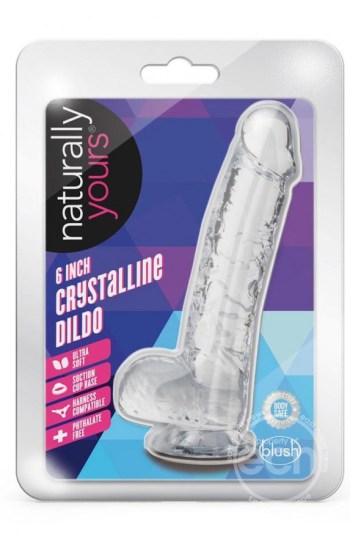Naturally Yours Crystalline Dildo 6in Diamond Naturally Yours Crystalline Dildo 6in Diamond