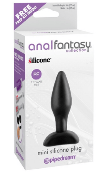 Anal Fc Mini Silicone Plug Bk Anal Fc Mini Silicone Plug Bk