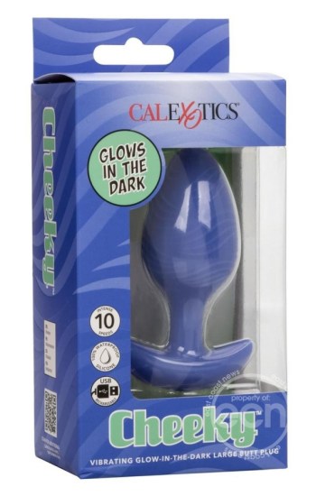 Cheeky Rechargeable Silicone Glow in The Dark Butt Plug – Large – Blue Cheeky Rechargeable Silicone Glow in The Dark Butt Plug – Large – Blue