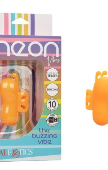 Neon Vibes The Buzzing Vibe Rechargeable Silicone Finger Vibrator – Orange Neon Vibes The Buzzing Vibe Rechargeable Silicone Finger Vibrator – Orange